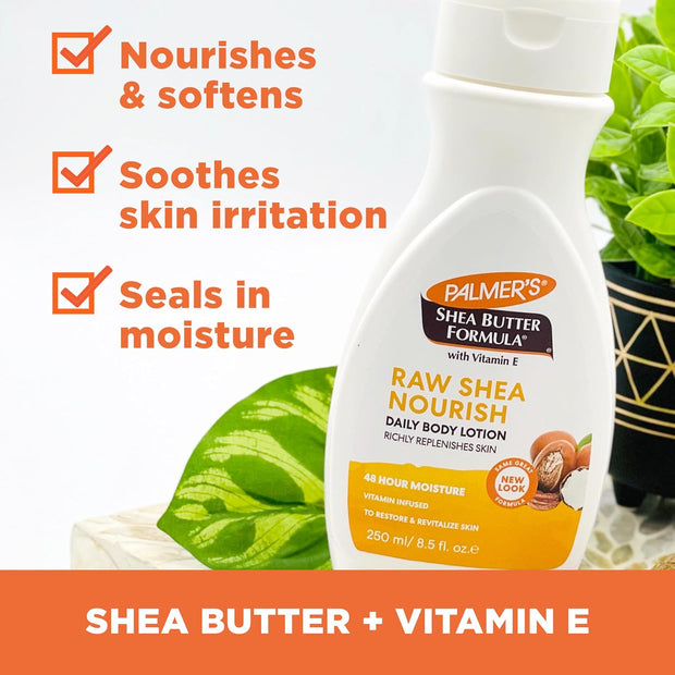 Palmer's Body Lotion for Women & Men Variety Pack, Vitamin E Lotion Set for Dry Skin, 48 Hour Moisturization, 8.5 oz flip cap bottles (Pack of 3)