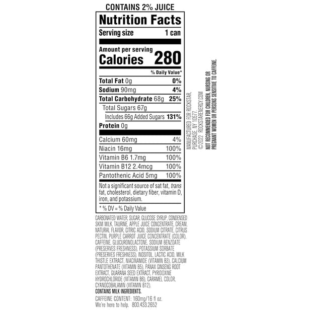 Rockstar, Boom Energy Drink with Caffeine and Taurine Packaging May Vary, Whipped Strawberry, 16 Fl Oz (Pack of 12)