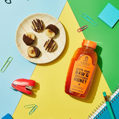 Nate's 100% Pure, Raw & Unfiltered Honey - Award-Winning Taste, 32oz. Squeeze Bottle (Pack of 2)