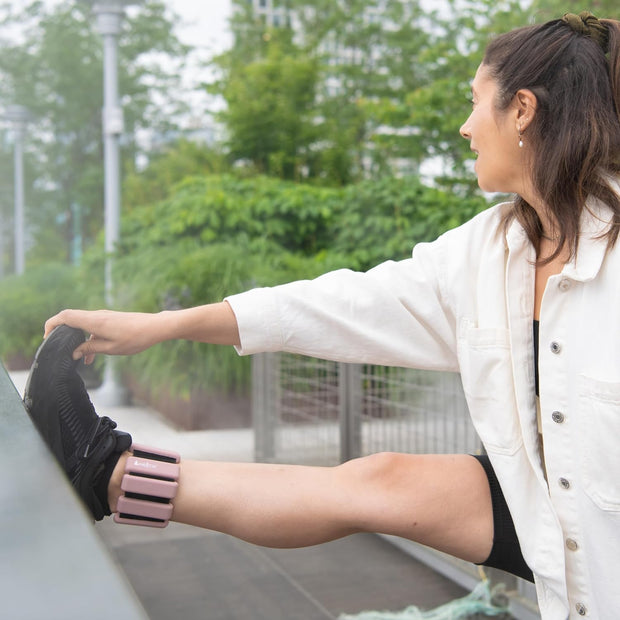 Weighted Bangles – Adjustable Ankle and Wrist Weights for Women & Men – Set of Ankle Weights 2 lbs (1 lb Each Wrist Weight) | Weighted Arm Bands for Pilates, Yoga, Running & Walking