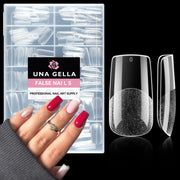 UNA GELLA Solid Nail Glue Gel Soft Gel Nail Tips Glue 15ml Lamp Curing Needed Solid Soak Off Glue Super Strong Nail Glue For Fake Acrylic Nails Extension Press On Nails