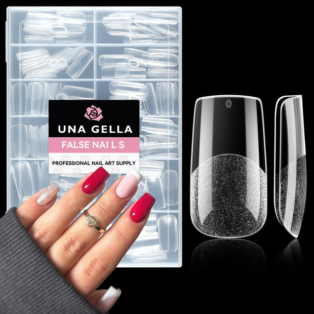 UNA GELLA Solid Nail Glue Gel Soft Gel Nail Tips Glue 15ml Lamp Curing Needed Solid Soak Off Glue Super Strong Nail Glue For Fake Acrylic Nails Extension Press On Nails