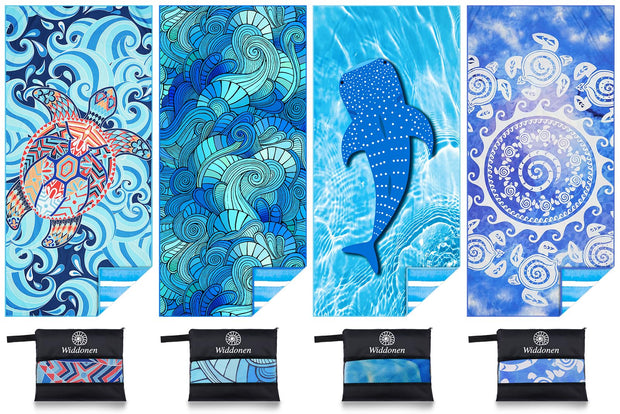 Microfiber Thin Lightweight Beach Towel Sand Free Quick Dry Absorbent Compact Towels for Swimming Pool Camping Beach Accessories Large Easy Pack Travel Things for Vacation Essentials Adult Gift