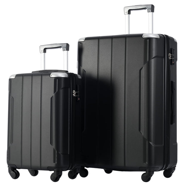 Merax Luggage Sets 3-Piece Hardshell with Spinner Wheels Lightweight Suitcase with Corner Guards (Green, 20/24/28)