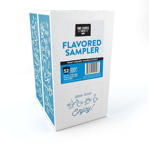 Two Rivers Coffee Hot Chocolate Pods Single Serve Cocoa Variety Sampler Pack Compatible with 2.0 Keurig K-Cup Brewers, 40 Count