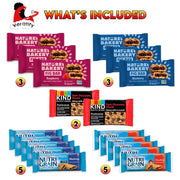 Veratify - Healthy Mixed Snack Box & Snacks Gift Variety Basket - Perfect for Men, Women, Adults, Office, School, College, Work - Variety Assortment Gift Basket - (Gift Care Package 66 Count)