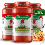 La San Marzano Marinara Sauce, 24 oz, Pasta Sauce Made in Italy, All Purpose Tomato Premium Quality, All Natural, Mediterranean Diet, Non GMO, Vegan, Gluten Free
