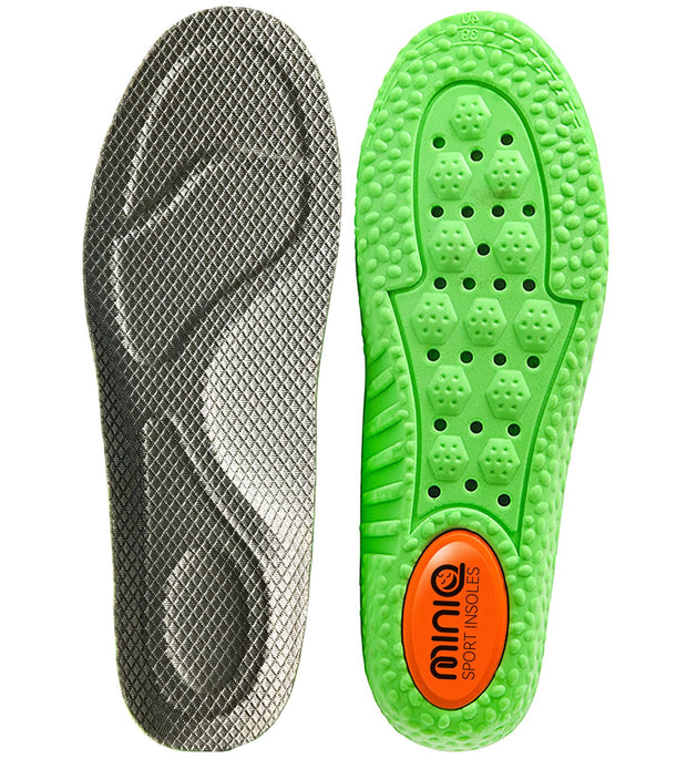 MINIQ Cloud Comfort Insoles for Men & Women - Ultra-Soft Shoe Soles with Memory Foam Cushioning, Arch Support Inserts with Gel Pad for Running, Walking & Boot Shoes