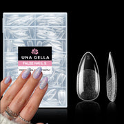 UNA GELLA Solid Nail Glue Gel Soft Gel Nail Tips Glue 15ml Lamp Curing Needed Solid Soak Off Glue Super Strong Nail Glue For Fake Acrylic Nails Extension Press On Nails