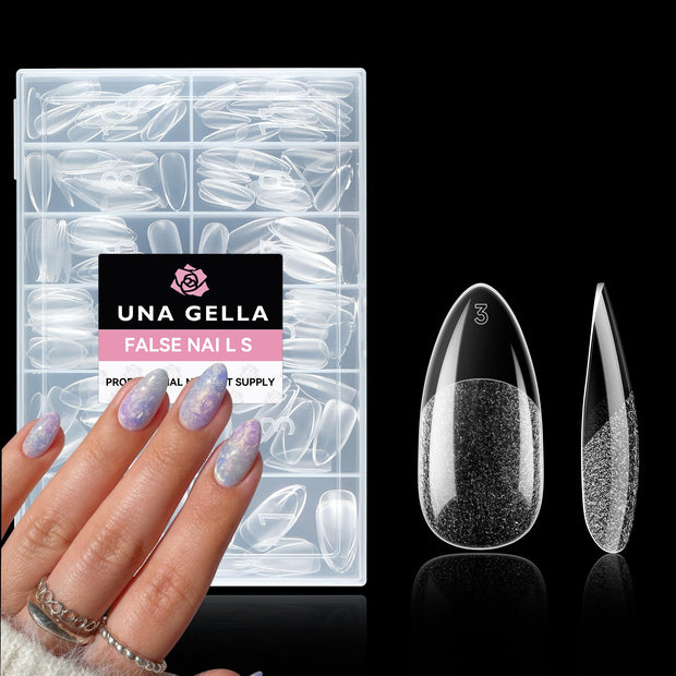 UNA GELLA Solid Nail Glue Gel Soft Gel Nail Tips Glue 15ml Lamp Curing Needed Solid Soak Off Glue Super Strong Nail Glue For Fake Acrylic Nails Extension Press On Nails