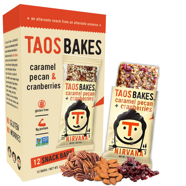 Taos Bakes - Variety Pack - Breakfast Bars - High Protein and High Fiber packed Granola Bars - Gluten Free & Non-GMO - Healthy Snacks for Adults & Kids – Trail Mix Bars - 12 Pack, 1.8oz ea