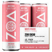 ZOA Zero Sugar Energy Drinks, Pineapple Coconut - Sugar Free with Electrolytes, Healthy Vitamin C, Amino Acids, Essential B-Vitamins, and Caffeine from Green Tea - 16 Fl Oz (12-Pack)