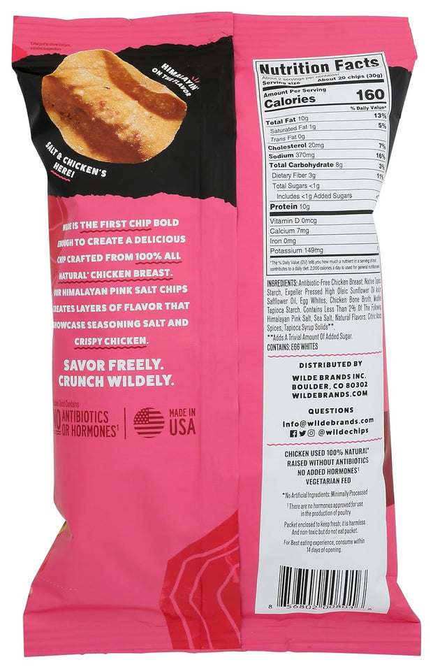 WILDE BRANDS Himalayan Pink Salt Chicken Chips, 2.25 OZ