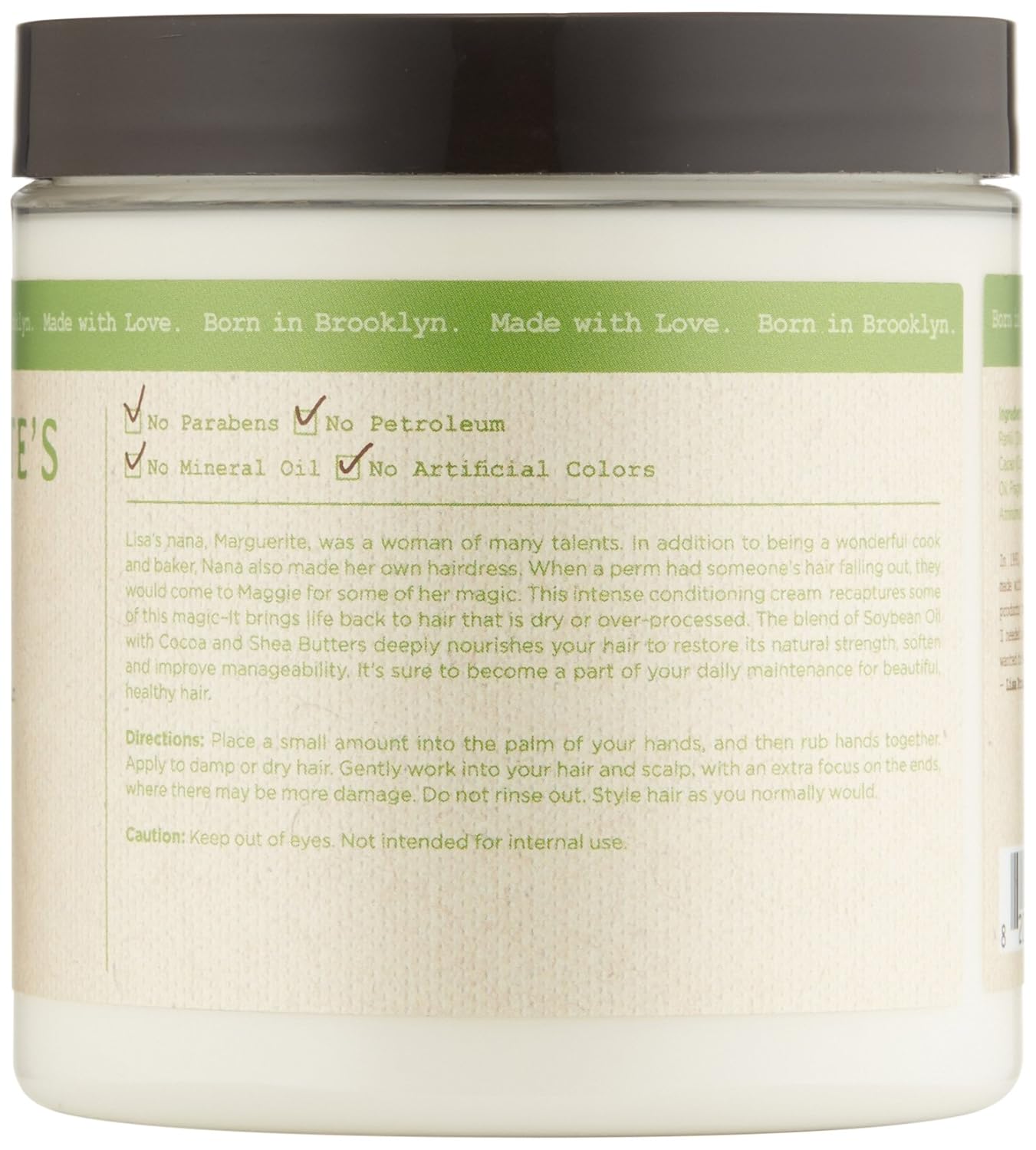 Carol's Daughter Marguerite's Magic Restorative Conditioning Cream for Thick Curly Natural Hair- Hair Moisturizer for Dry, Damaged Hair – Made with Shea and Cocoa Butter, 8 oz