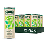 Zevia Organic Sugar Free Iced Tea, Tea Refresher Variety Pack, 12 Ounce Cans (Pack of 12)