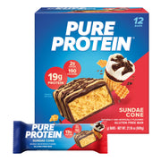 Pure Protein Galactic Brownie Bars - 12 Count Box | 20g High Protein, Gluten-Free, On-the-Go Snack | Ideal Pre & Post-Workout Fuel | Low Sugar, Great Taste!