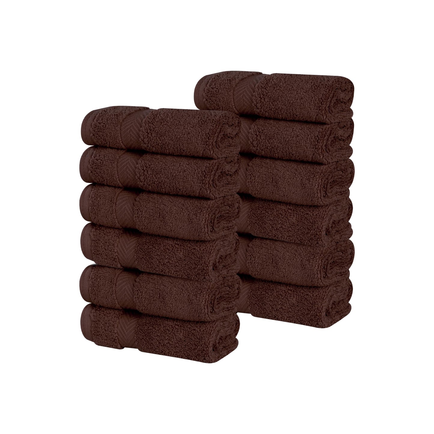 Superior Zero Twist 100% Cotton Bathroom Towels, Super Soft, Fluffy, and Absorbent, Premium Quality 6 Piece Towel Set with 2 Washcloths, 2 Hand Towels, and 2 Bath Towels, Coral