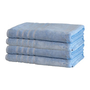 Mosobam Luxury Turkish Set of 2 Bath Towels 30X58 Light Taupe Oversize 700 GSM Bamboo Viscose & Aegean Turkish Combed Cotton