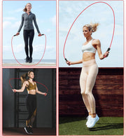 Jump Rope for Women Men, Fitness Jumprope for Women Workout, Adjustable Adult Exercise Skipping Rope