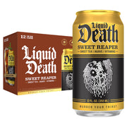 Liquid Death, Slaughter Berry Flavored Iced Tea, 8-Pack (19.2oz Cans), Raspberry Flavored Black Tea, Low Calorie, No Artificial Sweeteners, B12 & B6 Vitamins