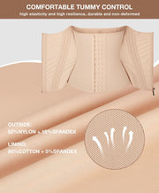 Lover-Beauty Waist Trainer for Women Tummy Control Workout Waist Cincher Corset Shapewear Body Shaper Zipper and Hooks