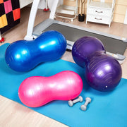 Jexine 3-Piece Anti-Burst Peanut Shape Ball Set - Exercise Yoga Balance Stability Ball for Kid Therapy, Pregnancy, and Home Gym, Includes 1 Pump, 3 Size Options