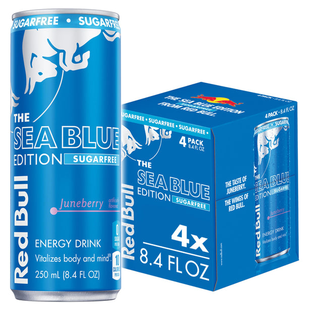 Red Bull Amber Edition Sugar Free Energy Drink, Strawberry Apricot, with 80mg Caffeine plus Taurine & B Vitamins, 8.4 Fl Oz, 6 Packs of 4 Cans (Pack of 24)