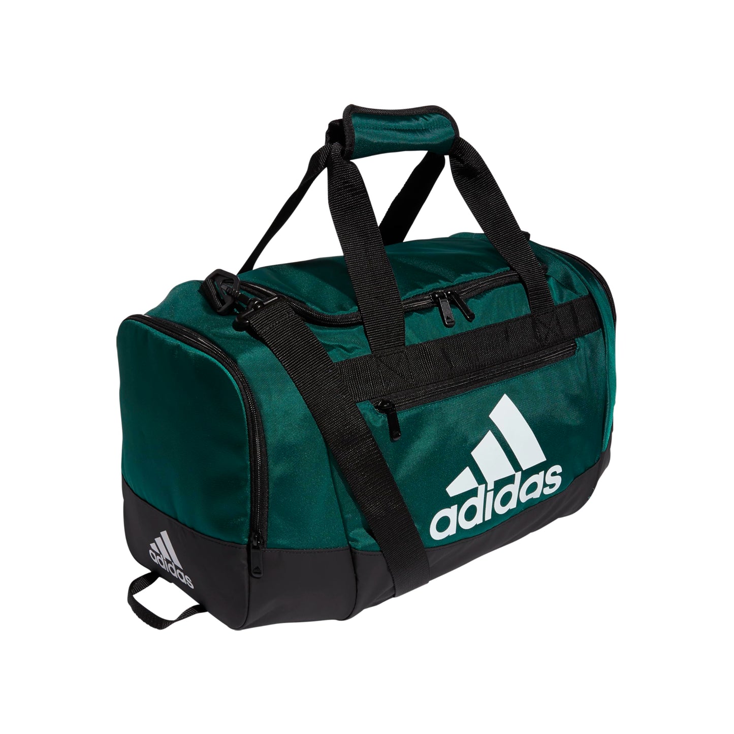 adidas Unisex Defender 4.0 Gym Duffel Bag for Men and Women, Black/White, Small (38L)