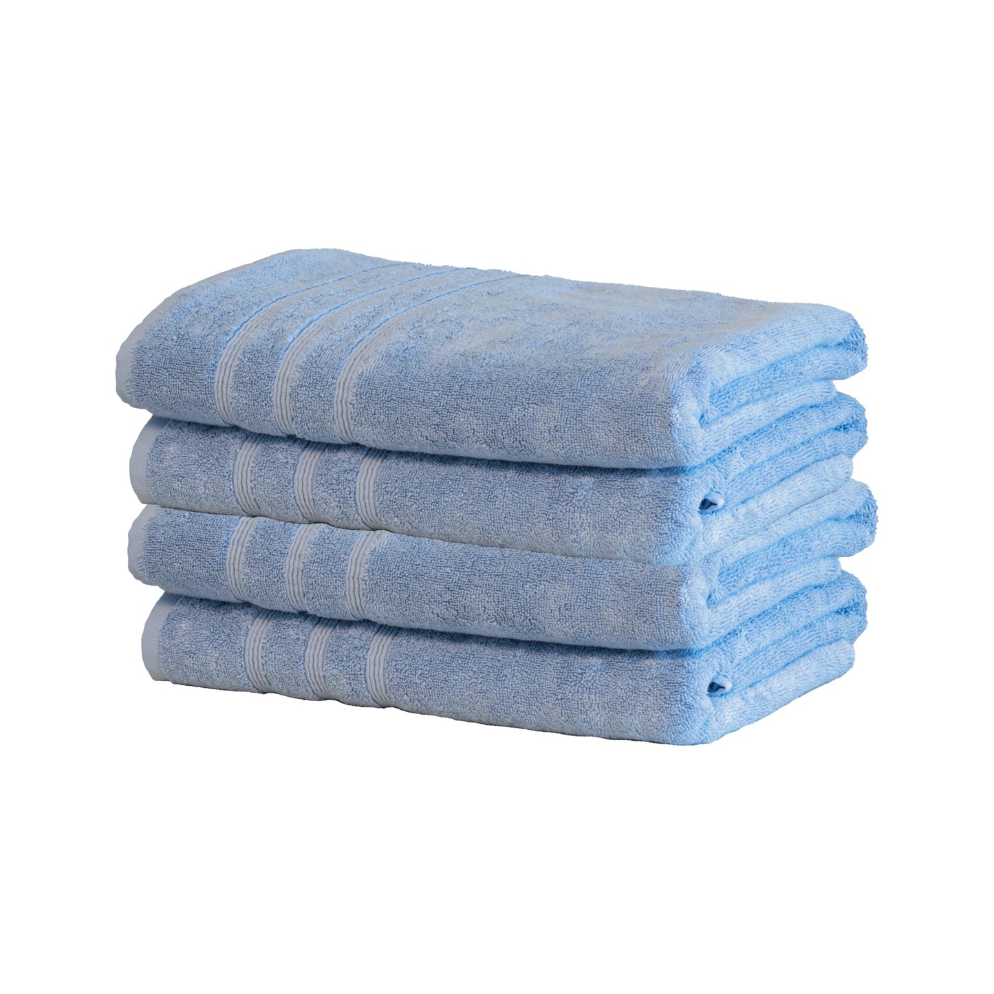 Mosobam Luxury Turkish Set of 2 Bath Towels 30X58 Light Taupe Oversize 700 GSM Bamboo Viscose & Aegean Turkish Combed Cotton