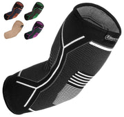Kunto Fitness Elbow Brace Compression Support Sleeve (Shipped From USA) for Tendonitis, Tennis Elbow, Golf Elbow Treatment - Reduce Joint Pain During Any Activity!