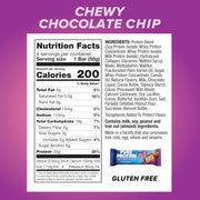 Pure Protein Bars, High Protein, Nutritious Snacks to Support Energy, Low Sugar, Gluten Free, Chewy Chocolate Chip, 1.76oz, Pack of 4