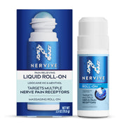Nervive Pain Relieving Roll On Liquid, Max Strength No-Mess Topical Pain Reliever with Lidocaine and Menthol for Toes, Feet, Fingers, Hands, Legs & Arms, 2.5oz
