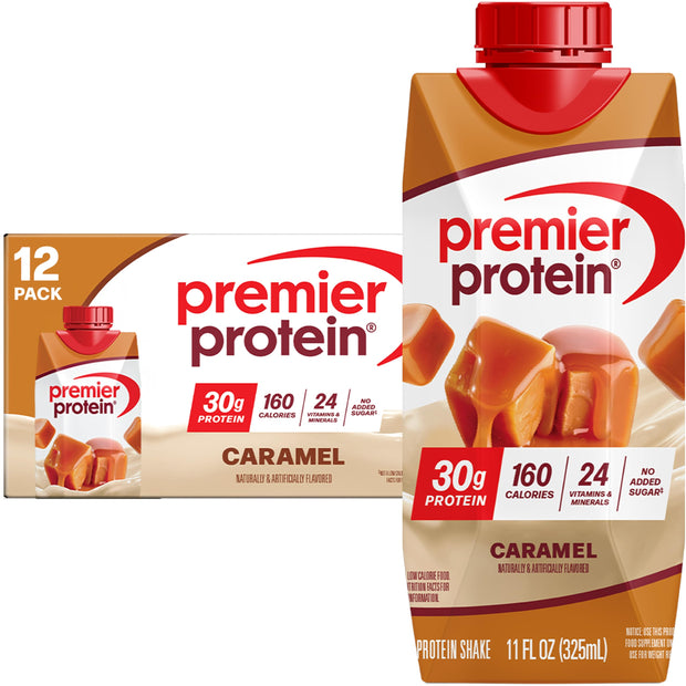 Premier Protein Shake, Cinnamon Roll, 30g Protein, No Added Sugar, 24 Vitamins & Minerals to Support Immune Health, 11 fl oz, 4 Pack (Packaging May Vary)