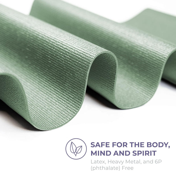 Sunshine Yoga Voyage Yoga Mat, 6 Pack, 72" x 24" Professional Studio and Gym Bulk Yoga Mats, 5mm Thick, Durable, Anti-Tear, Non Slip Fitness and Exercise Mats