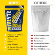 Vitalyte Electrolyte Powder Drink Mix, Isotonic Electrolyte Hydration Mix, Gluten Free Post Workout Powder Mix, Pack of 1, 35 oz., Cranberry Frost Flavor