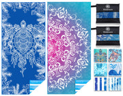 Microfiber Thin Lightweight Beach Towel Sand Free Quick Dry Absorbent Compact Towels for Swimming Pool Camping Beach Accessories Large Easy Pack Travel Things for Vacation Essentials Adult Gift