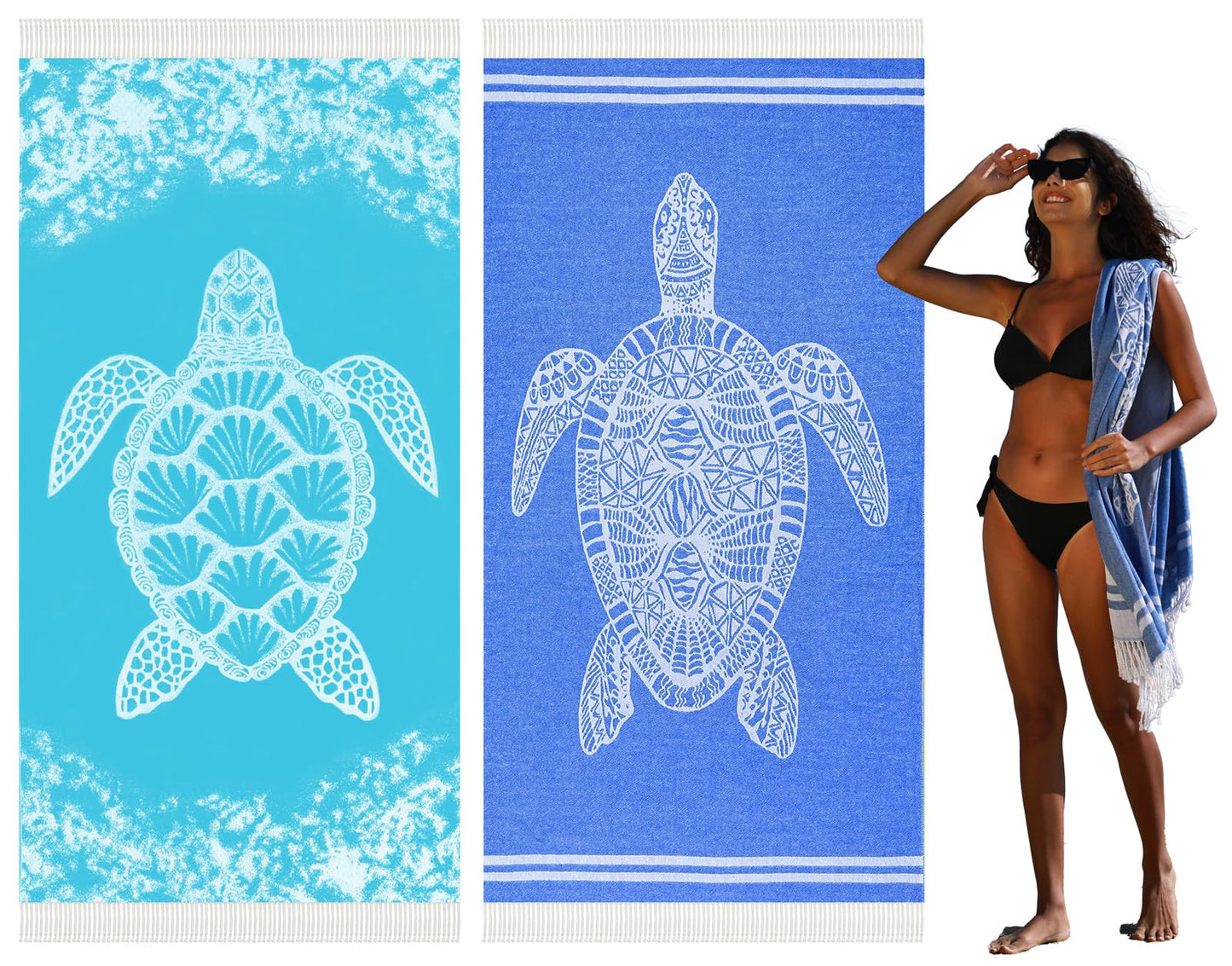 Thin Turkish Beach Towel Quick Dry Absorbent Cotton Lightweight Bath Pool Towels Extra Large Oversized Sand Free Beach Stuff Cloud Adults Gift