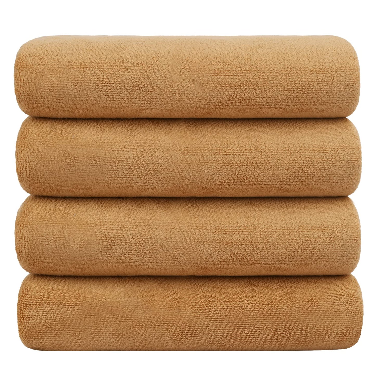 JML Microfiber Bath Towels, Oversized, Ultra Soft, Super Absorbent and Fast Drying, No Fading Large Bathroom Towel Set for Sport, Travel, Fitness, SPA and Yoga (Coral Fleece - Blue, 30 in x 60 in)