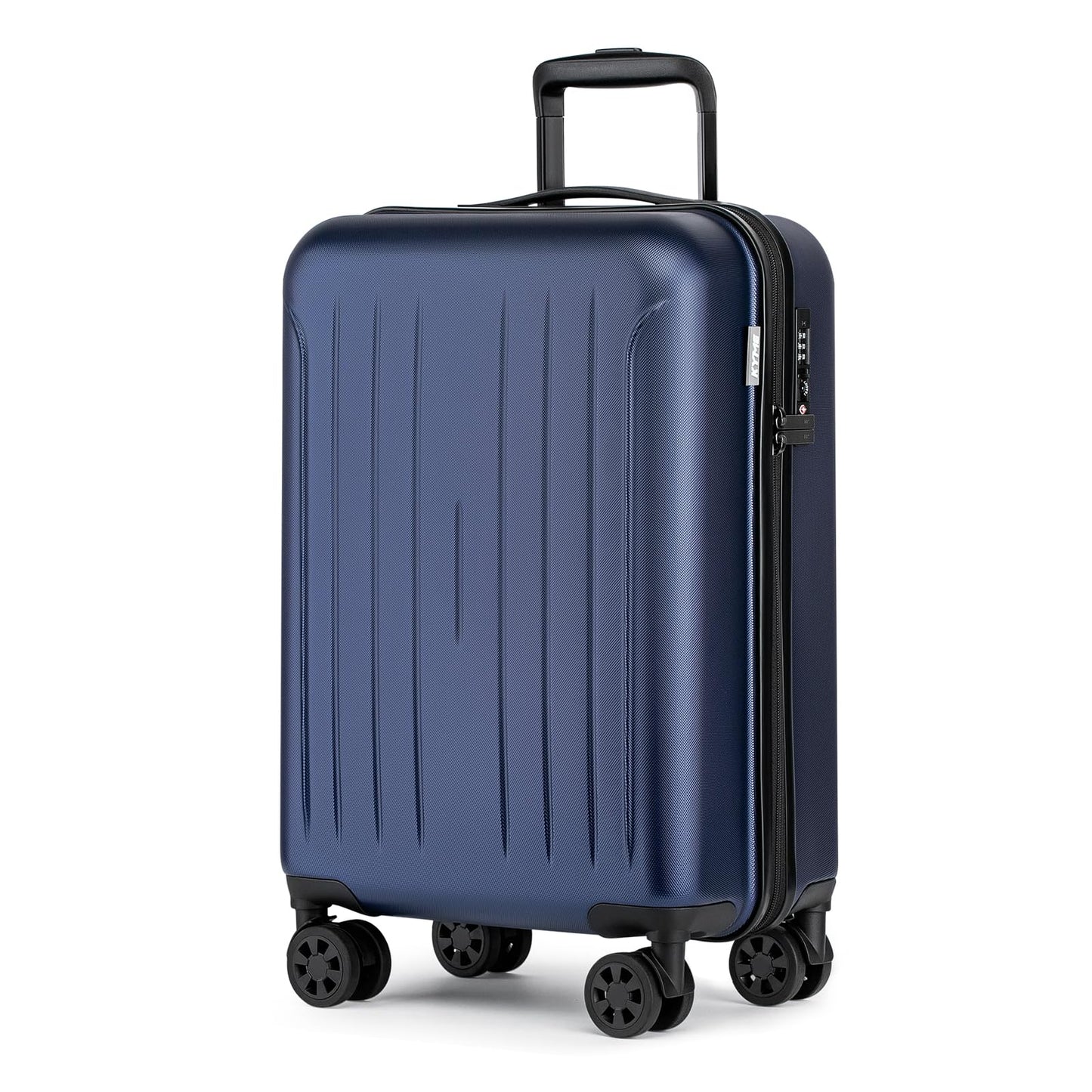 KYME Suitcase Hardshell With Double Spinner Wheels, PC+ABS TSA Lock Travel Luggage (Pink, 2Pcs Set(20"/24"))