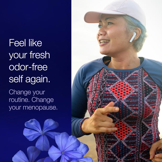 Vagisil Menopause Support Probiotic Mousse Wash, pH Balanced for Mature Microbiome, 24 Hour Freshness, Light Botanical Scent, Gentle Formula For Mature Skin, Sulfate-Free, 6 oz