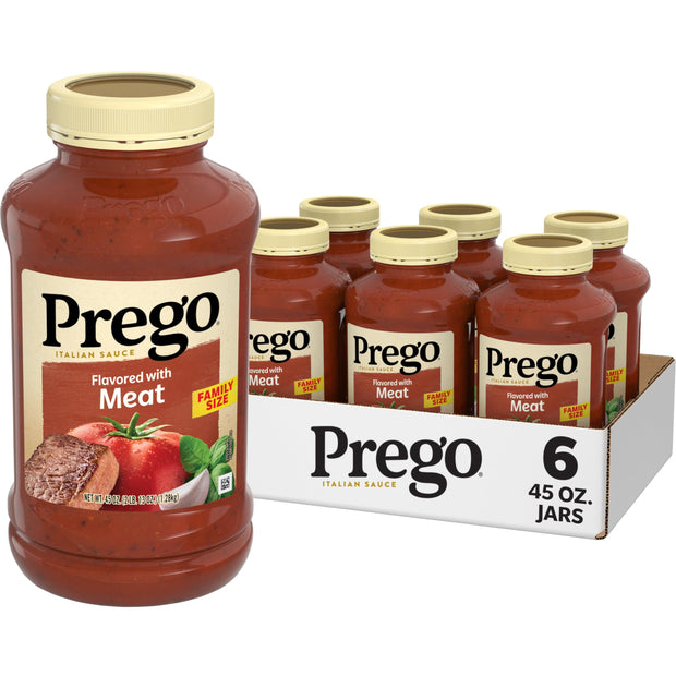 Prego Pasta Sauce, Italian Tomato Sauce with Roasted Garlic & Herbs, 24 Ounce Jar