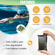 Wrist Weights for Women At Home Ankle Weights Set of 2 (1 lb /2 Lbs Each) Adjustable Weighted Wristbands Arm Leg Weights for Women Men Suitable for Walking Swimming Running Pilates Yoga Gym