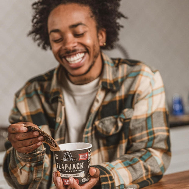 Kodiak Cakes Instant Pancake & Flapjack Cups, Buttermilk & Maple, High Protein, 100% Whole Grains, (Pack of 12)