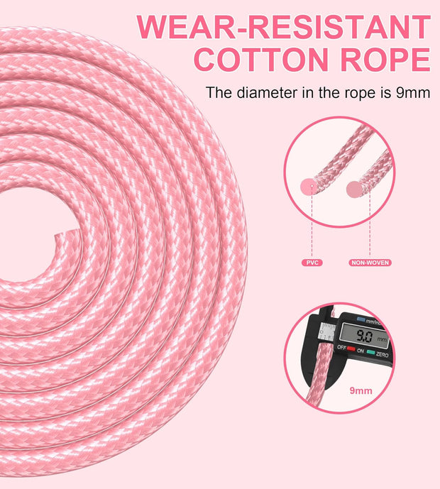 Jump Rope for Women Men, Fitness Jumprope for Women Workout, Adjustable Adult Exercise Skipping Rope