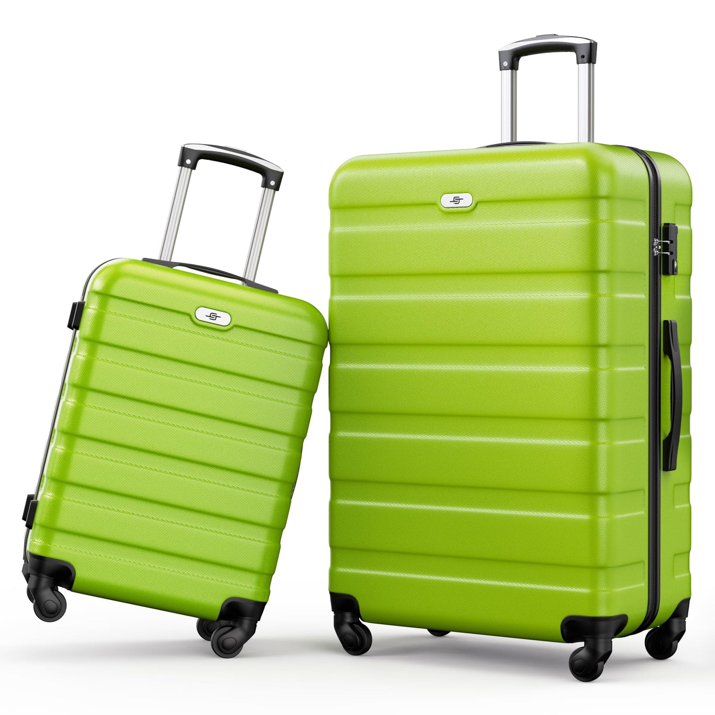 Suitour Luggage 3 Piece Sets Hard Shell Luggage Set with Spinner Wheels, TSA Lock, 20 24 28 inch Travel Suitcase Sets, Bright Blue