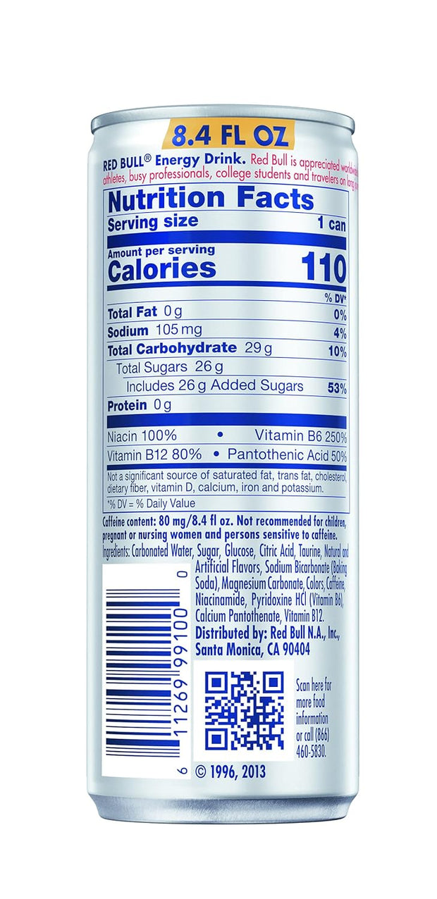 Red Bull Energy Drink, 8.4 Fl Oz, 24 Cans (Pack of 2)