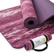 UMINEUX Extra Thick Yoga Mat, 2/5 Inch (10MM), Natural Rubber and TPE Non Slip Yoga Mats with Strap for Women Men, Eco Friendly Exercise Mat for Yoga, Pilates and Home Workout