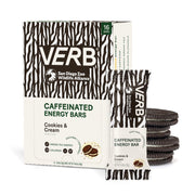 Verb Caffeinated Energy Bars Variety Pack - 2 Delicious Flavors (26g, Pack of 16) 110-Calorie Delicious Low Sugar Energy Bar, Vegan & Gluten Free On-the Go Snack with 80mg Green Tea Caffeine