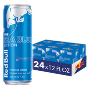 Red Bull Sea Blue Edition Energy Drink, Juneberry, with 80mg Caffeine plus Taurine & B Vitamins, 8.4 Fl Oz, Pack of 24 Cans