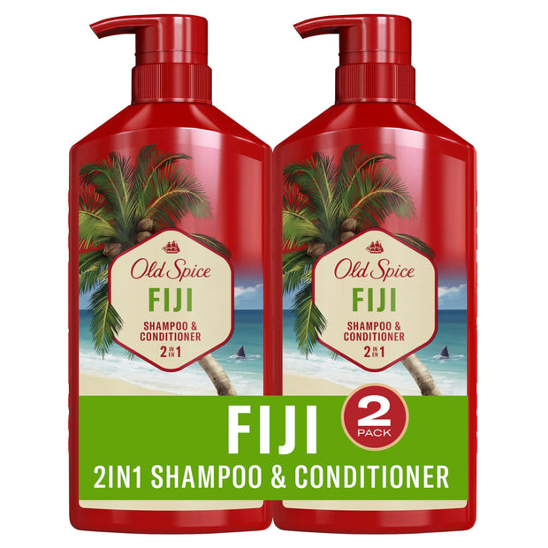 Old Spice Swagger 2-in-1 Shampoo and Conditioner Set for Men, Cedarwood Lime Scent, Healthier, Fuller, More Moisturized Looking Hair, Barbershop Quality, 29.2 Fl Oz Each, Twin Pack
